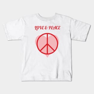 LOVE & PEACE Kids T-Shirt